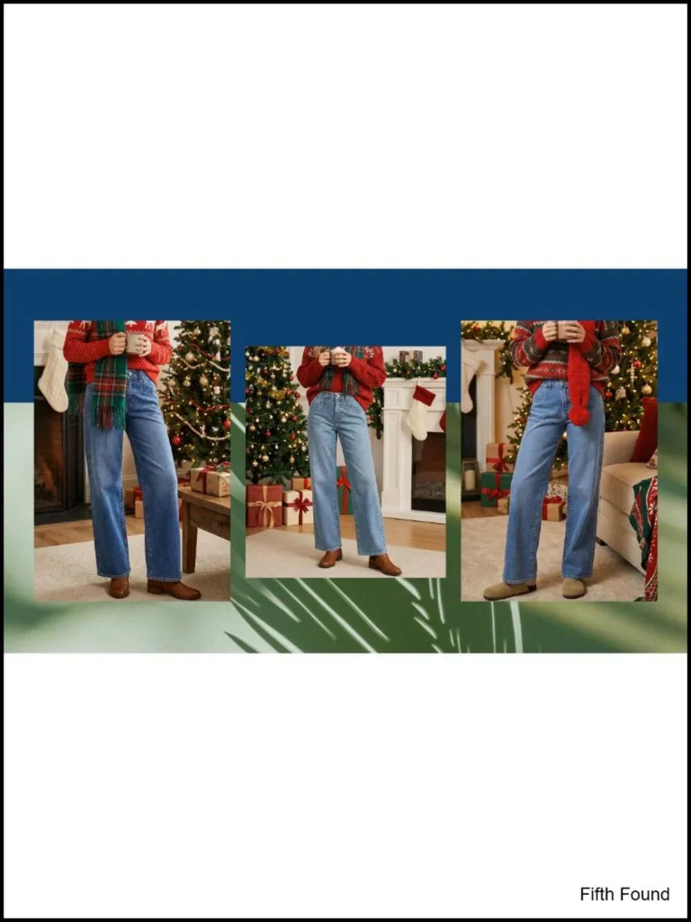 Mid-High Rise Baggy Straight Leg Jeans, Boyfriend Wide Leg, Stretchy Denim